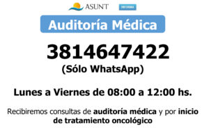 ASUNT consultas por whatsapp solamente