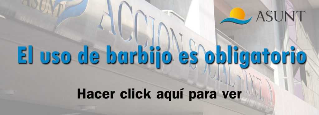 El uso de barbijo es obligatorio
